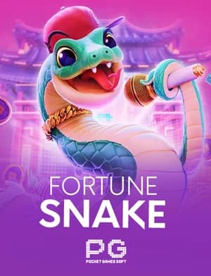 Logo do jogo Fortune Snake - caça-níqueis com serpente chinesa e símbolos de prosperidade